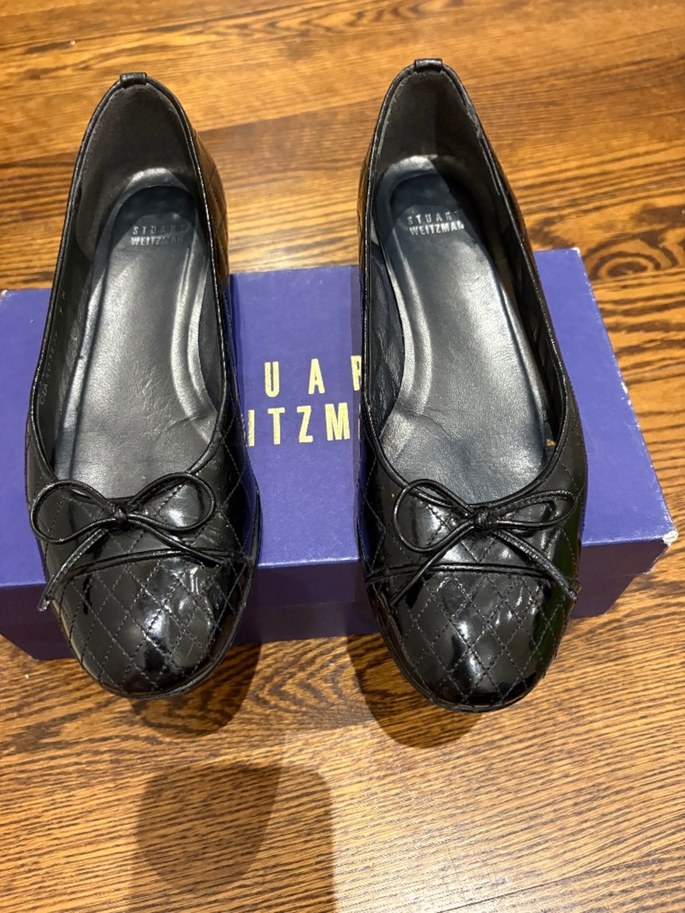Patent leather flats
